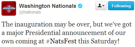 Nationals NatsFest Announcement Racing Presidents