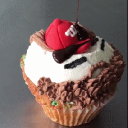 Fans at Nationals Park can now douse their own “HarpCake” with chocolate syrup
