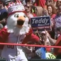 Video: Racing presidents match team’s 16-inning insanity with 20-mascot melee and a presidents race first