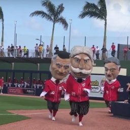 Video: Taft wins Nationals first Spring Training presidents race to christen Ballpark of the Palm Beaches