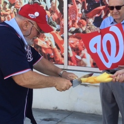 Video: Fans sacrifice rubber chicken outside Nationals Park in advance of pivotal NLDS playoff game 4