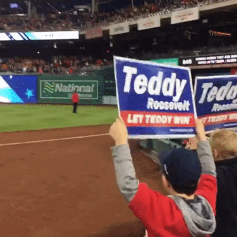 We’re about to have a World Series presidents race, and Teddy needs
to win
