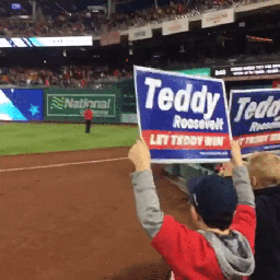 We’re about to have a World Series presidents race, and Teddy needs to win